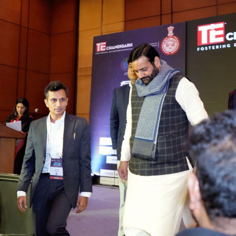 GMI CEO with CM of Haryana Sh Nayab Singh Saini Ji