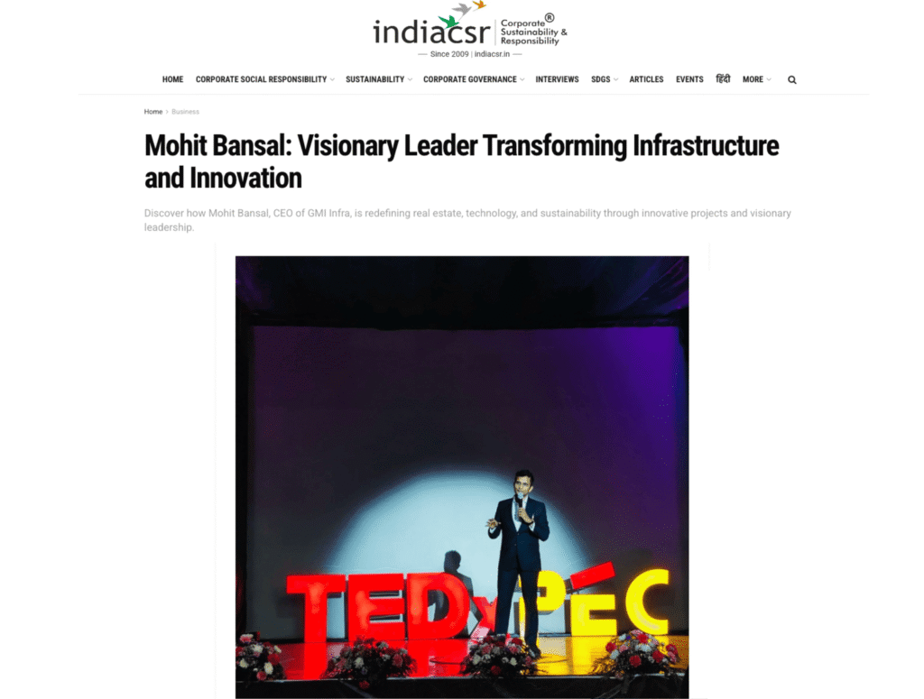 Mohit Bansal: Visionary Leader Transforming Infrastructure and Innovation