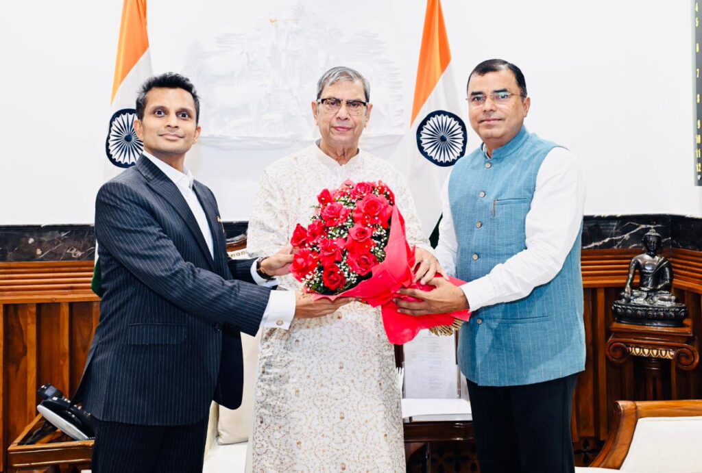 Mohit Bansal with Honourable Governor of Haryana, Ashim Kumar Ghosh