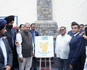 Shri Gulab Chand Kataria unveiled the official logo of GMI Golf Championship